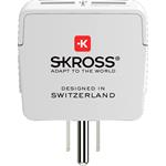SKROSS cestovní adaptér s USB do Spojených států, typ B