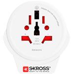 SKROSS cestovný adaptér Europe USB pre cudzincov v Českej republike, USB-A, 12W, typ E/F