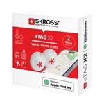 SKROSS eTAG Bluetooth lokátor, 2ks, krúžok + puzdro, Apple FindMy