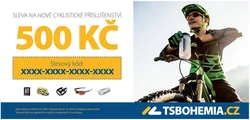 Slevová poukázka 500Kč na cyklistické příslušenství
