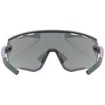 Slnečné okuliare UVEX SPORTSTYLE 236 S SET PLUM BLACK MAT / MIRROR SILVER (CAT. 3) + CLEAR (CAT. 0)