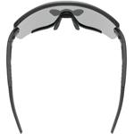 Slnečné okuliare UVEX SPORTSTYLE 236 SET BLACK MAT / MIRROR SILVER (CAT. 3) + CLEAR (CAT. 0)