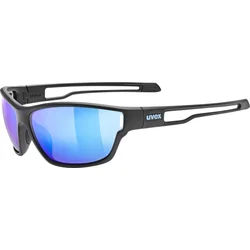 Slnečné okuliare UVEX SPORTSTYLE 806 BLACK MATT/MIR.BLUE