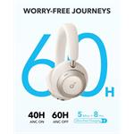 Slúchadlá Anker soundcore Space One Pro Bluetooth biele