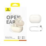 Slúchadlá Bluetooth Baseus Bass 15 Clip Open Ear biele