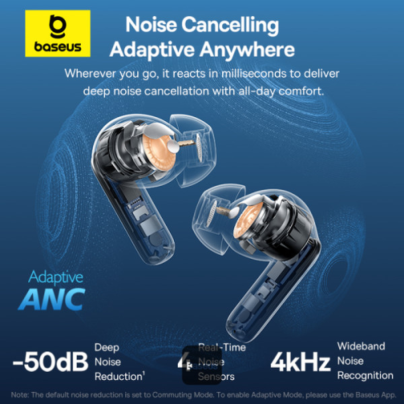 Slúchadlá Bluetooth Baseus Bass BP1 Pro čierne
