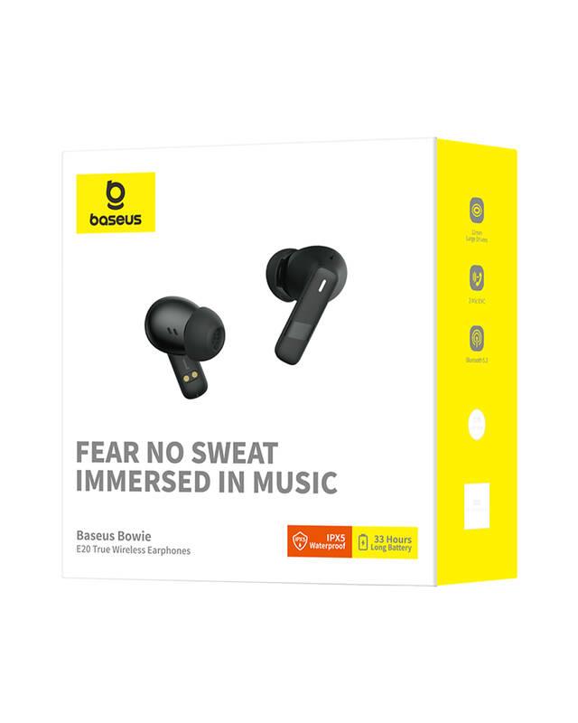 Slúchadlá Bluetooth Baseus Bowie E20 čierne