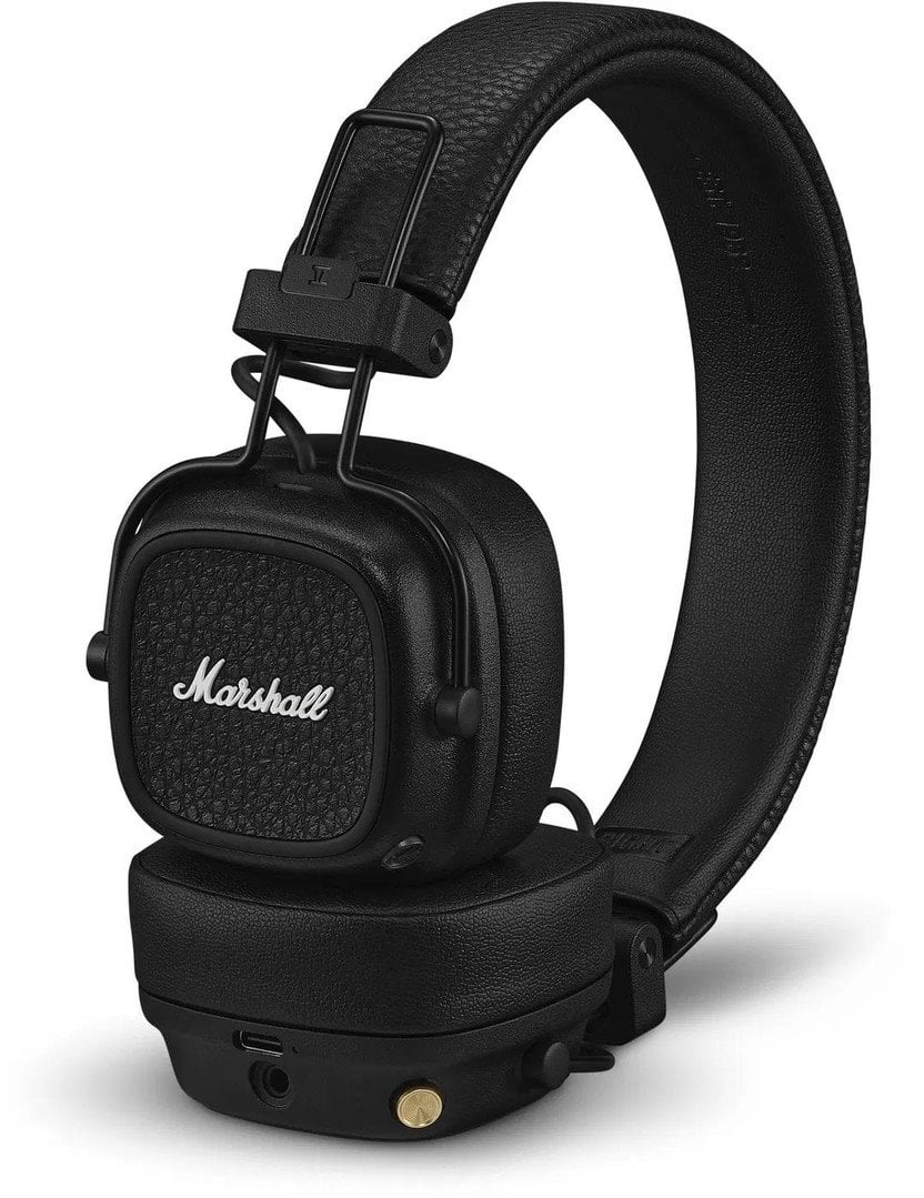 Slúchadlá Marshall Major V Bluetooth cez uši, čierne