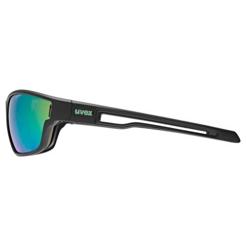 Sluneční brýle UVEX SPORTSTYLE 806 BLACK MATT/MIR.GREEN