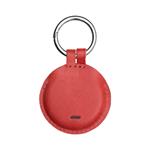 Smart tracker FIXED Sense s červeným koženým pouzdrem a karabinou