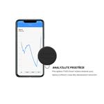 Smart tracker FIXED Sense s červeným koženým pouzdrem a karabinou