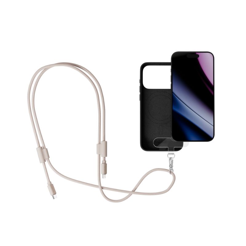 Šnúrka na telefón Epico s káblom USB-C na USB-C