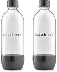 Sodastream fľaša 1l GREY/Duo Pack, Plastové spodné a uzáver, 2ks Fľaša 1l GREY/Duo Pa
