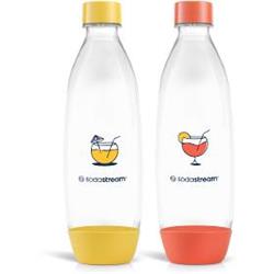 SodaStream FUSE bottle 2x 1 l, orange/yellow