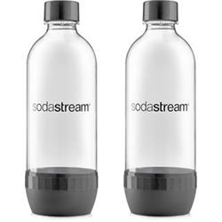Sodastream láhev 1l GREY/Duo Pack, Plastové dno a uzávěr, 2ks Lahev 1l GREY/Duo Pa - SodaStream - příslušenství