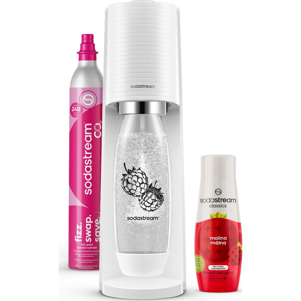 Sodastream Sada výrobníku TERRA White Malina Zero Mpack
