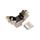 SOLARIX keystone 10G, CAT6A, STP, RJ45, čierny, samorezný SXKJ-10G-STP-BK-SA