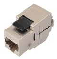 SOLARIX keystone 10G, CAT6A, STP, RJ45, čierny, samorezný SXKJ-10G-STP-BK-SA