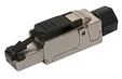 SOLARIX Konektor priemyselný univerzálny RJ45 CAT6A STP samorezný SXRJ45-6A-STP-BK-SA