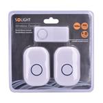 Solight 2x bezdrátový zvonek, do zásuvky, 120m, bílý