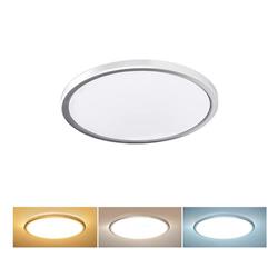 Solight Acate LED osvetlenie s ochranou proti vlhkosti, IP54, 18W, 1620lm, 3CCT, 22cm, strieborná