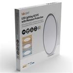 Solight Acate LED osvetlenie s ochranou proti vlhkosti, IP54, 24W, 2160lm, 3CCT, 30cm, strieborná