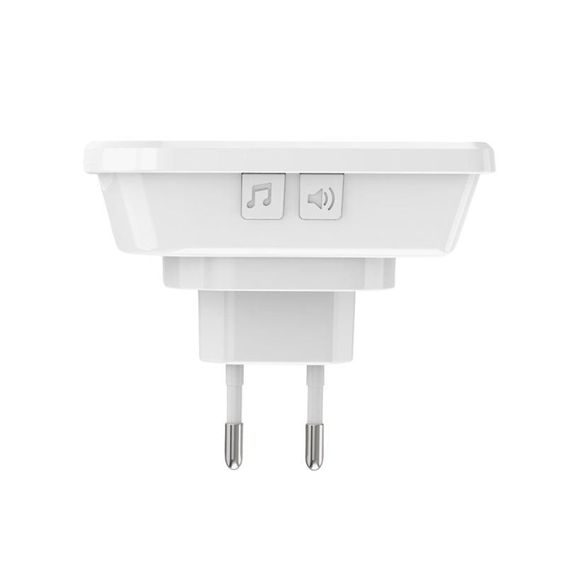 Solight bezdrátový zvonek, 2 tlačítka, do zásuvky, 200m, bílý, learning code