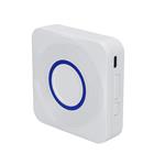 Solight bezdrôtový zvonček, batéria + USB, 200 m, biely, učiaci sa kód