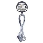 Solight flexo kabel, 2m, 2 x 0,75mm2, černá, plochá, vypínač