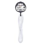 Solight flexo kabel, 2x 0,75mm2, bílá, plochá, 2m