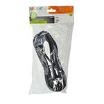 Solight flexo kábel, 2x 1mm2, guma, čierny, 5m