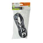 Solight flexo kabel, 2x 1mm2, gumová, černá, 5m