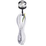 Solight flexo kábel, 3x 1mm2, biely, 5m