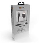 Solight kábel USB-C, konektor USB 2.0 A - konektor USB-C 3.1, silikónový, 2 m