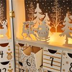 Solight LED adventný kalendár - kniha, 8x LED, 40x30cm, 2x AAA