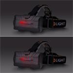 Solight LED čelová nabíjecí svítilna, 550lm, Li-Ion, USB