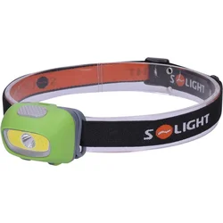 Solight LED čelová svítilna, 3W Cree + 3W COB, 120lm, bílé + červené světlo, 3x AAA
