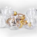 Solight LED dekoratívne žiarovky na prírodnom lane, 10x žiarovka, 30LED, 180cm, časovač 3x AA