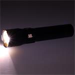 Solight LED dobíjacia baterka s displejom, 200lm, zoom, Li-Ion