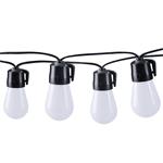 Solight LED inteligentná vonkajšia reťaz s RGB žiarovkami, bluetooth, 15 žiaroviek, 14m+6m, 10W