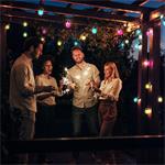 Solight LED inteligentná vonkajšia reťaz s RGB žiarovkami, bluetooth, 15 žiaroviek, 14m+6m, 10W