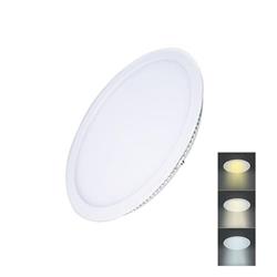 Solight LED mini panel CCT, podhľad, 12W, 900lm, 3000K, 4000K, 6000K, kruhový