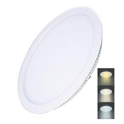 Solight LED mini panel CCT, podhľad, 24W, 1800lm, 3000K, 4000K, 6000K, kruhový