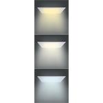 Solight LED mini panel CCT, podhľad, 6W, 450lm, 3000K, 4000K, 6000K, štvorcový