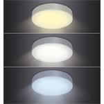 Solight LED mini panel CCT, zapustený, 18W, 1530lm, 3000K, 4000K, 6000K, kruhový