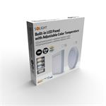Solight LED mini panel CCT, zapustený, 18W, 1530lm, 3000K, 4000K, 6000K, kruhový