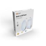 Solight LED mini panel, podhľad, 12W, 900lm, 4000K, tenký, štvorcový, biely