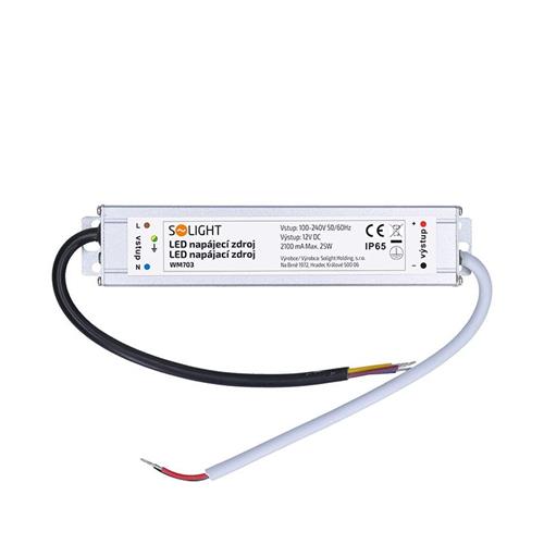 Solight LED napájací zdroj, 230V - 12V, 2,1A, 25W, IP65