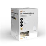 Solight LED nástenné svietidlo, stmievateľné, 4W, 280lm, 3000K, biele