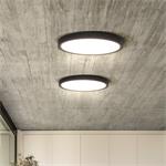 Solight LED osvětlení s dálkovým ovladačem Estela Black, 36W, 2700lm, 30cm, změna chromatičnosti, stmívatelné